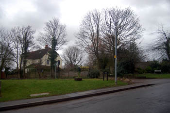 Berry Lane Corner - site of The Pound January 2008